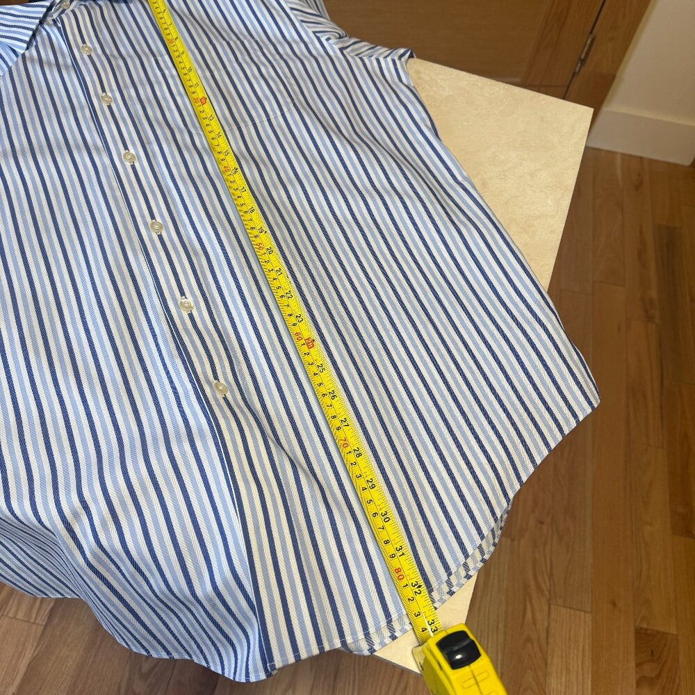 3/$20, Denver Hayes Men's Long Sleeve Button-up Striped Shirt, 100% Cotton XL - Picture 13 of 13
